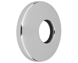Grohe roset i forkromet metal med en indre diameter til 1/2" rør, perfekt til finish i VVS-installationer.