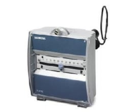 Siemens RLM162 kanal temperaturregulator i AC 24 V med tydelig skaleringsskive og justeringsknap for nem betjening.