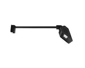 Ledpro Sign Today udendørs facadespot i sort med 50cm arm og fast LED, 4000 lumen. Lampen ses fra siden på sort baggrund.