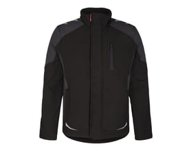 Engel jakke model 8810-229 i sort med grå paneler på skuldre og sider, str. M.