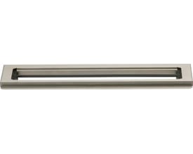 Unidrain ClassicLine ramme til gulvafløbssystem i børstet rustfrit stål, 300 mm lang og 8 mm tyk.