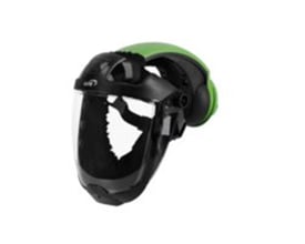 Arbin Kite Pro Vision turboenhed, en integreret motoriseret åndedrætsværn med grøn og sort design på hvid baggrund.