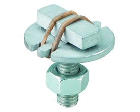 Fischer Hammerhovedbolt Clix 10x40mm, elforzinket, med en møtrik og en gummi-strop til fastgørelse.