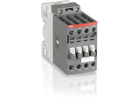 ABB AF38-40-00-12 kontaktor med grå og hvidt kabinet samt rødt ABB-logo, med tydelige terminaler.