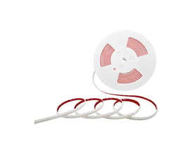 V-TAC LED stribelys på 5 meter rulle, 12.5W/meter, 3000K varm hvid, 8mm bredde, klar til installation.