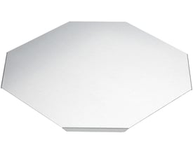 Schneider Electric låg til X-stykke 400x1mm i Zinc+ overflade, vist fra oven på hvid baggrund.