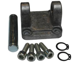 SMC hun-baggaffel D5040-NS til C95/CP95 cylindre med Ø40 mm, med medfølgende bolte og låseringe.