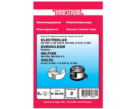 Hanestrom støvsugerposer til ELECTROLUX UZ 930 S og flere modeller, 5 stk. i pakken.