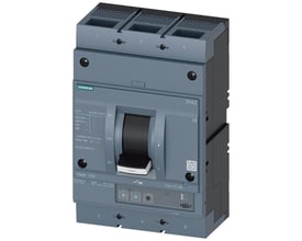 Siemens 3VA2 maksimalafbryder med 3 poler, 1000A, 110kA brydeevne og ETU350M motorværn.
