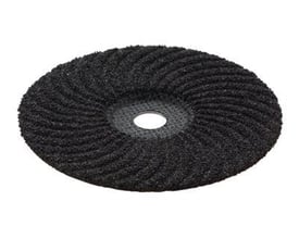 Fikroflex skrubskive FK100, korn 24, med en huldiameter på 22,2mm til grov slibning af komposit og sten.
