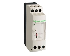 Schneider Electric Zelio temperaturtransmitter RM TK med 24 V DC spænding og udgangsinterval for 0-10V/0-20mA/4-20mA.