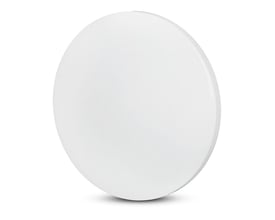 V-TAC 12W LED kuppellys med stjernedæksel, 230mm i diameter og lavet af hvid plastic.