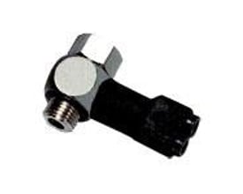 Parker Legris pneumatisk sensorfitting med 1/4 G BSPP udvendigt gevind og 4 mm slangediameter i sort teknisk polymer.