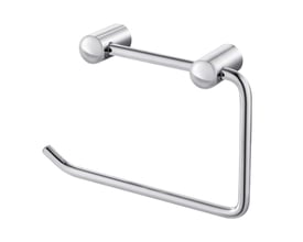 Unico forkromet papirholder i messing uden bagplade, vist isoleret på en hvid baggrund.