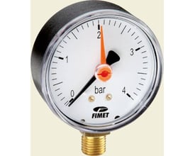Solar Plus manometer M1-ABS 80/R med Ø80 mm urskive, 0-16 bar måleområde og 1/2" lodret tilslutning.