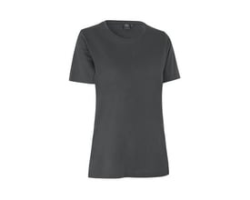 ID Identity T-shirt i Lyocell til damer i farven silver grey og størrelse 5XL, vist på hvid baggrund.