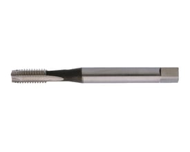 Detaljeret sidebillede af Thürmer HSS spånbrydertap M4x0,7 mm, der viser det metriske gevind og spånbryderdesign.