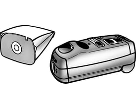 Nordic Quality LU 2600 støvsugerposer, 5 stk. i hvid papir, med en illustration af en Lux støvsuger.