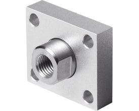 Festo koblingsstykke KSZ-M6 i metal med indvendigt M6 gevind, designet til at kompensere for centerforskydning.