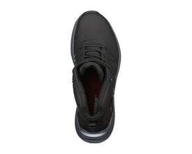 Sort Activewear Flex 5401-jobstøvlet i str. 41 med snørebånd, vist ovenfra med åbningen og den polstrede krave synlig.