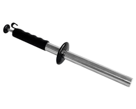 Diesella magnetisk spånopsamler med quick release, 400mm lang og 25mm i diameter, med sort greb.