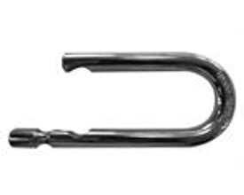 Abus løs bøjle til hængelås 812, 50 mm lang, fremstillet af blankt metal med synlige udskæringer.