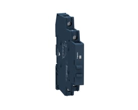 Schneider Electric Harmony Solid State Relæ SSM, 1-faset, 6A, 24VDC med integreret køleplade og grøn status-LED.