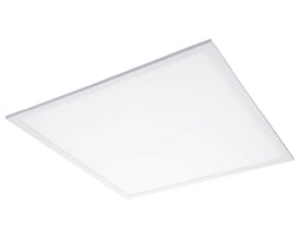 Enkelt SG Armaturen Sense Basic LED panel, 600x600mm, med hvid ramme og diffus lysflade.