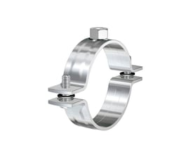 Flamco BSF rørbøjle i metal til rør med gevind M8-M10 og størrelse 93-100.5mm, med to skruer.