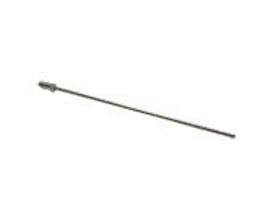 Parker lige lang dyse i forniklet messing med M12x1,25 gevind og 2,5MM DN. Monteret på hvid baggrund.