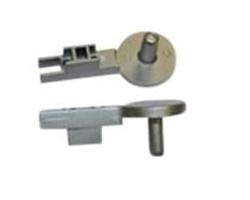 Picto top beslag/hængsel, vist fra to forskellige vinkler på en hvid baggrund.