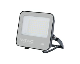 V-TAC VT-4455 LED projektør med 50W effekt og 4000K lysfarve, vist frontalt på hvid baggrund.