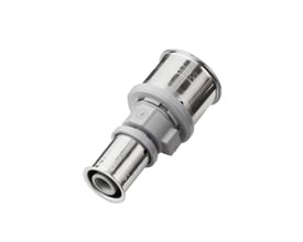 Roth KU-samlemuffe i metal og grå plast, 32x20 mm, beregnet til Roth Alu-LaserPlus systemet.