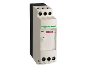 Schneider Electric Zelio Logic temperaturtransmitter med modelnummer RMPT på hvid baggrund.