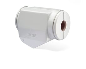 IMI TA isoleringsskål til 2" STAD-ventil, 50mm diameter, vist med åben side på hvid baggrund.