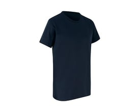 ID Identity økologisk T-shirt til børn i navy blå, størrelse 8/10 år, fremstillet af 100% certificeret bomuld.