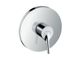 hansgrohe Talis S termostatarmatur til indbygning i blank krom med rund roset og etgrebsbetjening.