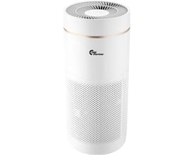 Thermex Puremex 2 luftrenser set forfra med Thermex logo, fremhæver dens hvide design og perforerede luftindtag.