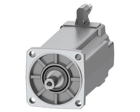 Siemens Simotics S-1FK2 HD Servo motor, model 1FK2105-6AF00-0MA0, med en cylindrisk aksel og monteringsflange.
