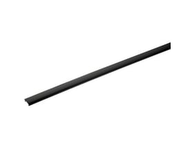 SG Armaturen Zip 230V sort rail cover i sort plast, vist på en hvid baggrund.