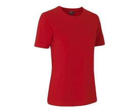 ID Identity T-shirt til damer i str. M i en flot rød farve med rund halsudskæring og korte ærmer.