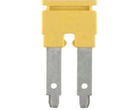 Weidmüller ZQV 10/2 laske med fjederterminal i gul PA isolering, mærket 10mm².