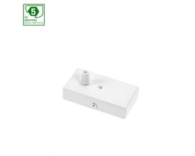 SpectrumLED ALD ProSafe enhed i hvidt stål med 5 års garanti, 102x52x22mm, IP20-klassificeret.