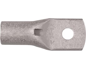 Elpress Cu-rørkabelsko KRF, fortinnet kobber, 35mm² leder og M12 laske med inspektionshul.