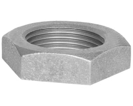 Unico kontramøtrik 3/4" galvaniseret blødstøbt muffe med indvendigt gevind på hvid baggrund.