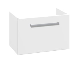 Dansani Mido+ vaskeskab i hvid mat med en integreret grebslinje og én skuffe, 60 cm bredde.