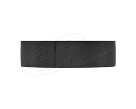 Sort DeLock-stoftape med vævet overflade, selvklæbende og rivefast, 25 meter lang og 25 mm bred.