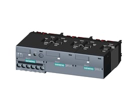 Siemens funktionsmodul 3RA2712-1CA00 til AS-i-stjerne-trekantstart, set skråt forfra med synlige tilslutninger.