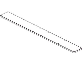 Cubic dæksel C1x9, et rektangulært dæksel med markeringer langs kanten, vist i en perspektivisk tegning.