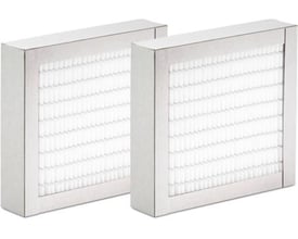 Dantherm panelfiltersæt G4/G4 til HCC2, HCC260 og HCC360 med to hvide, foldede filterflader.